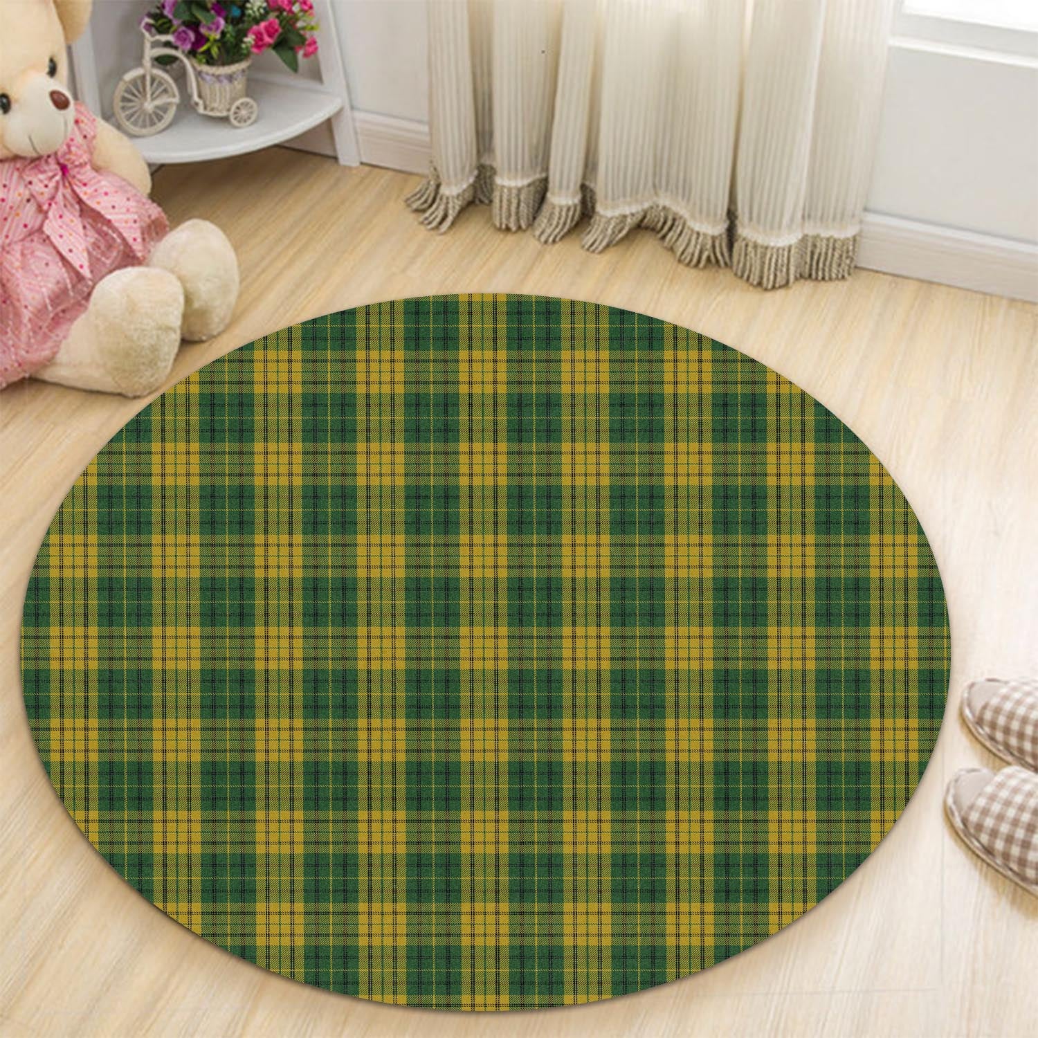 meredith-of-wales-tartan-round-rug