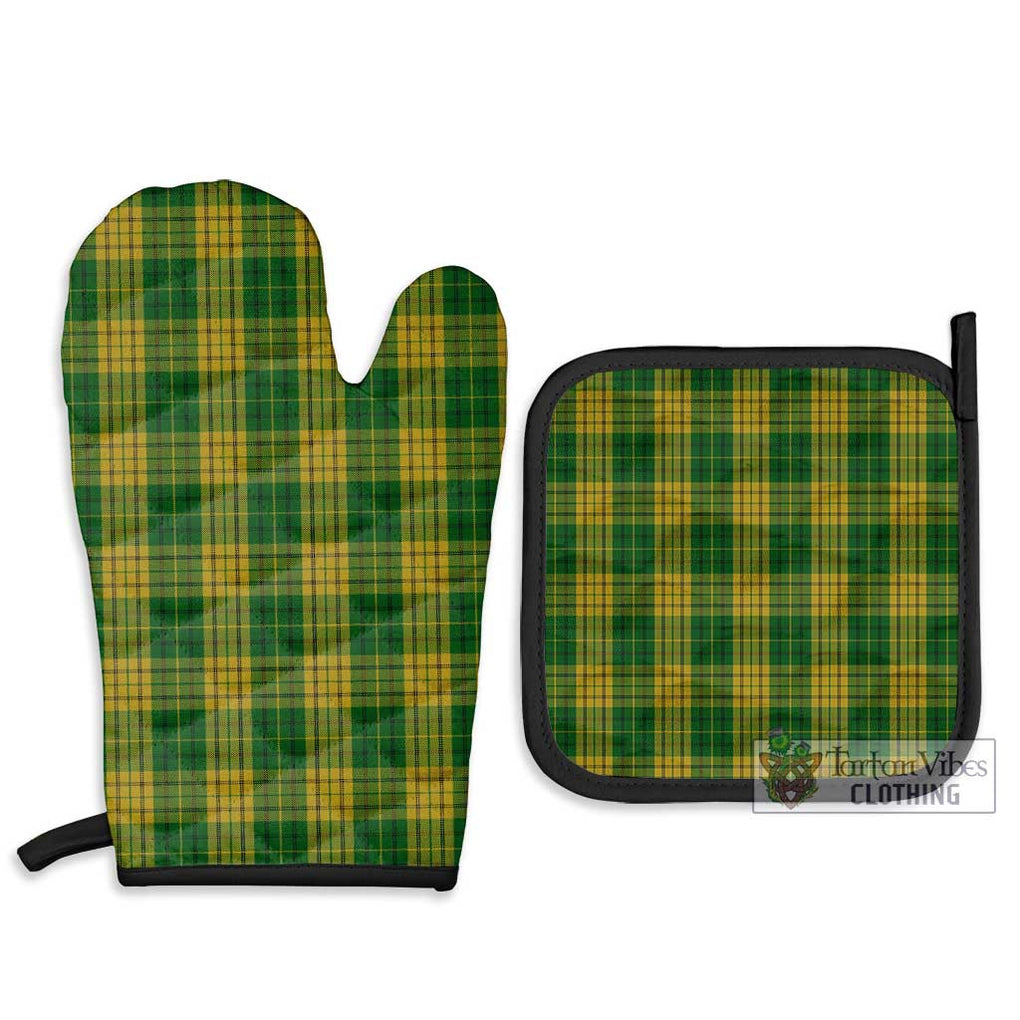 Meredith of Wales Tartan Combo Oven Mitt & Pot-Holder Combo 1 Oven Mitt & 2 Pot-Holder Black - Tartan Vibes Clothing