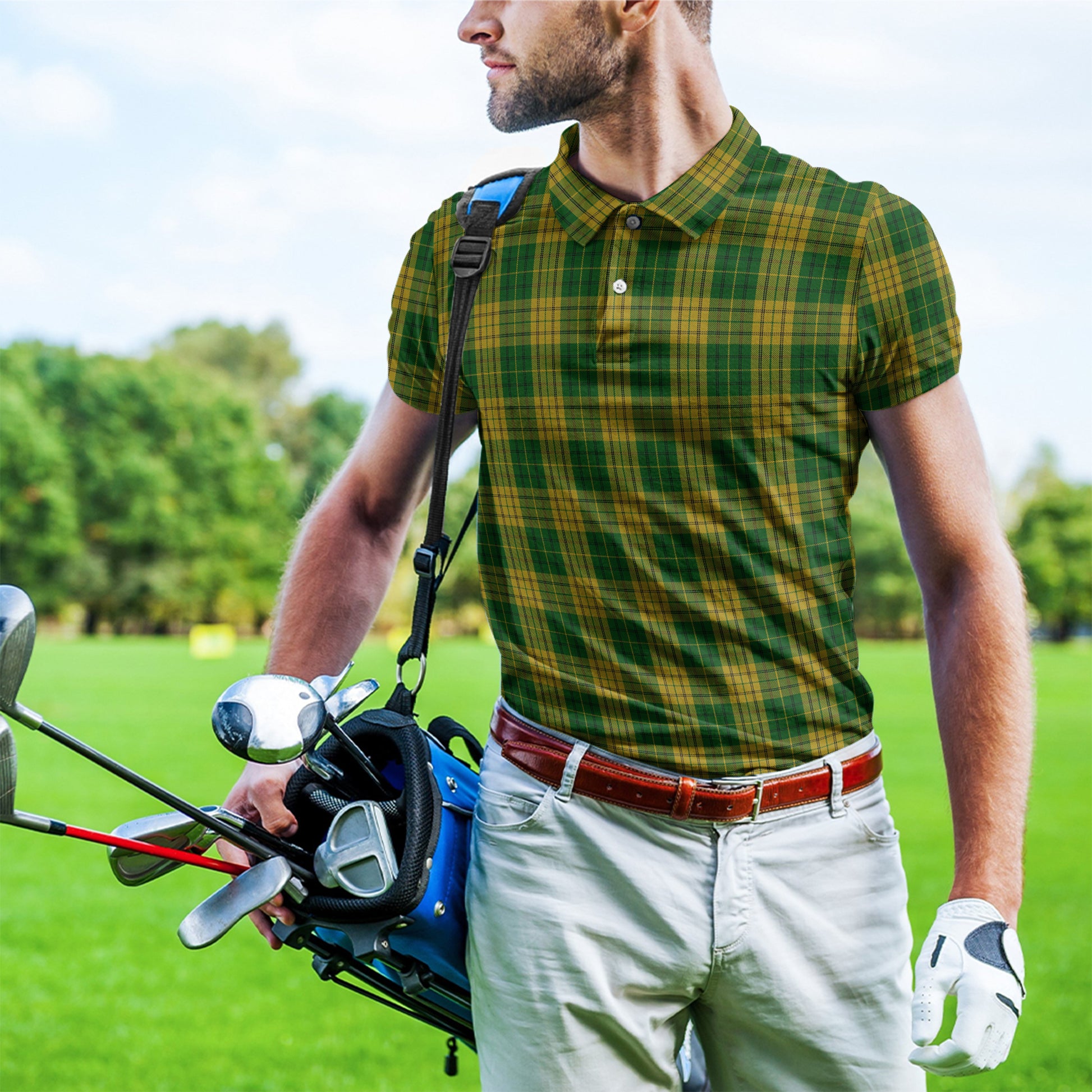Meredith of Wales Tartan Mens Polo Shirt - Tartan Vibes Clothing