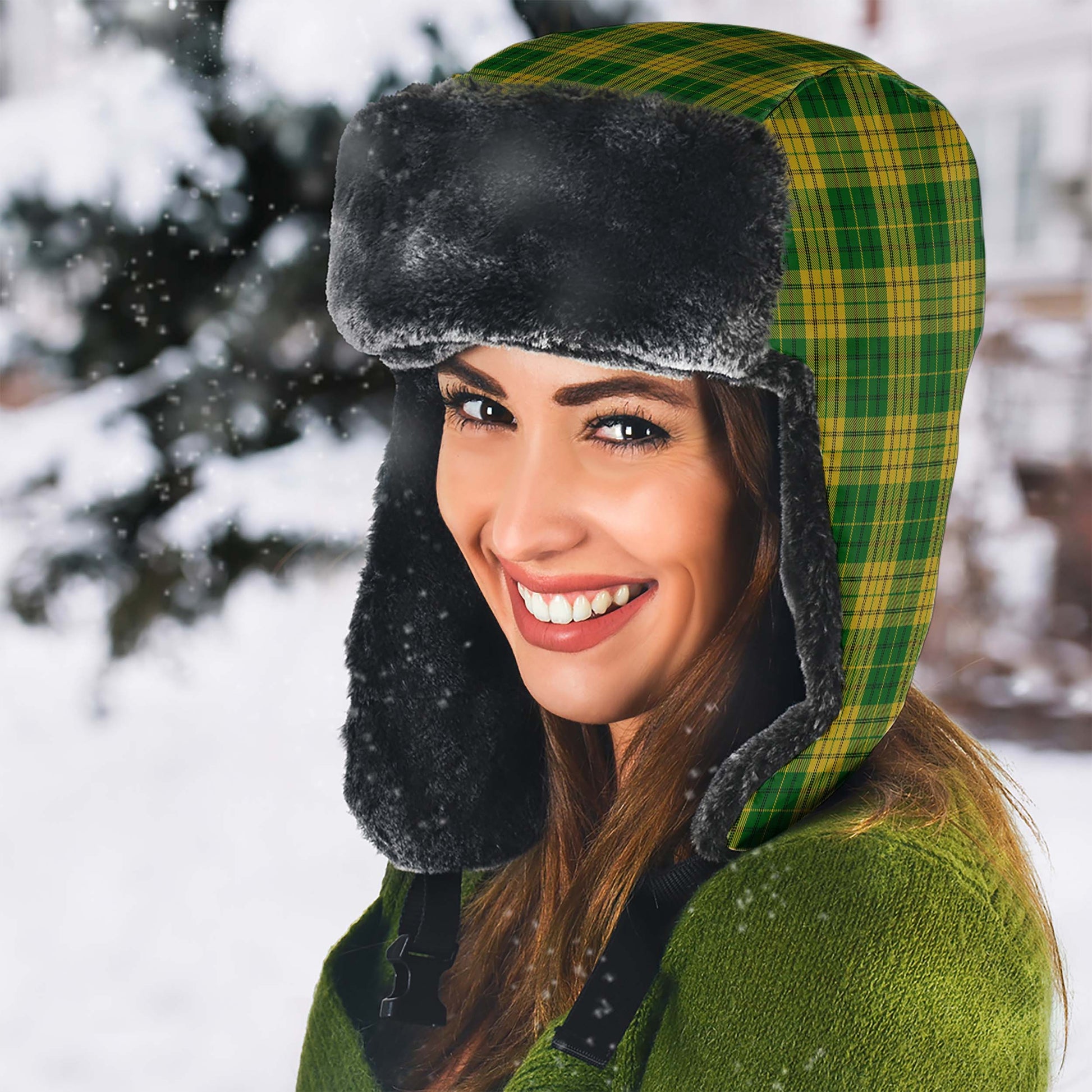 Meredith of Wales Tartan Winter Trapper Hat - Tartanvibesclothing
