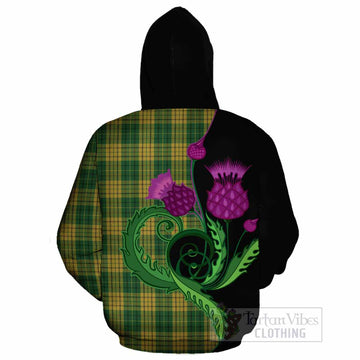 Meredith of Wales Tartan Cotton Hoodie Traditional Scottish Thistle