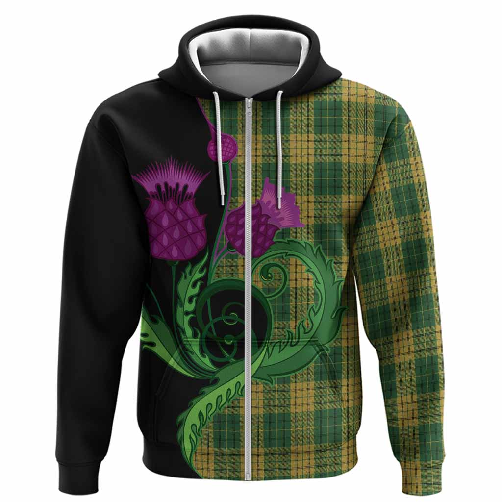 Meredith of Wales Tartan Hoodie Traditional Scottish Thistle