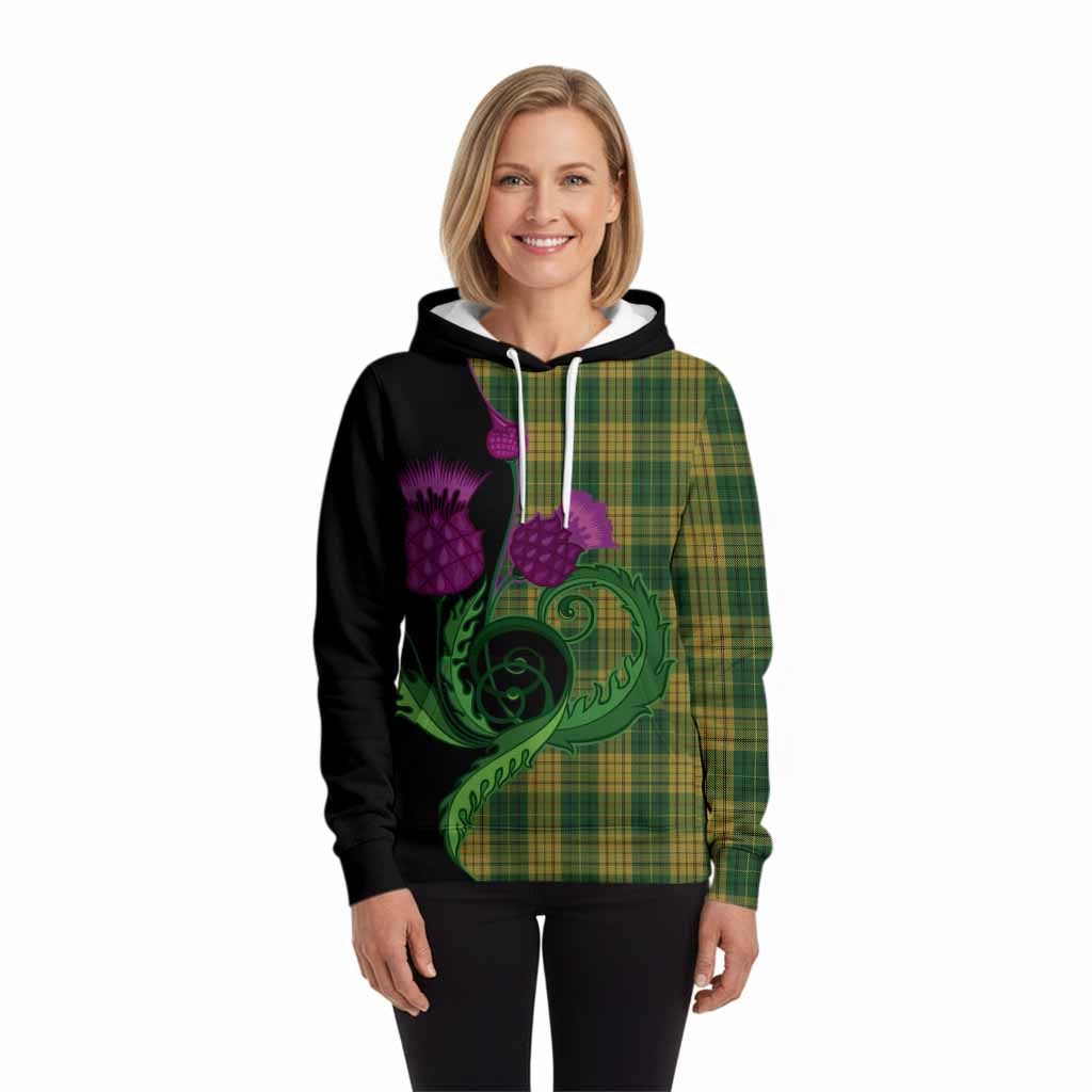 Meredith of Wales Tartan Hoodie Traditional Scottish Thistle