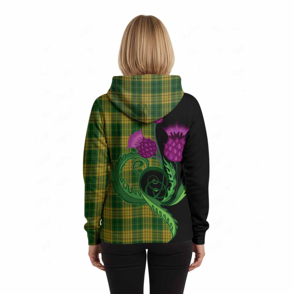 Meredith of Wales Tartan Hoodie Traditional Scottish Thistle