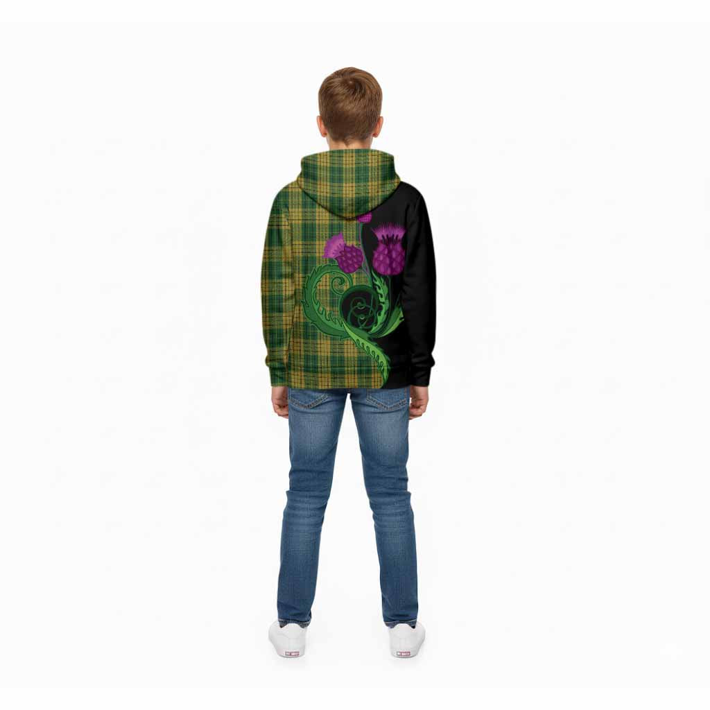 Meredith of Wales Tartan Kid Hoodie Traditional Scottish Thistle