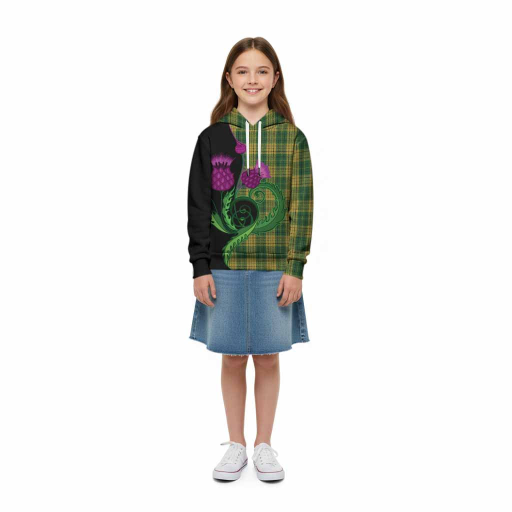 Meredith of Wales Tartan Kid Hoodie Traditional Scottish Thistle