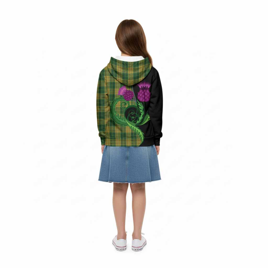 Meredith of Wales Tartan Kid Hoodie Traditional Scottish Thistle