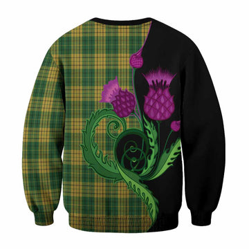 Meredith of Wales Tartan Sweatshirt Traditional Scottish Thistle