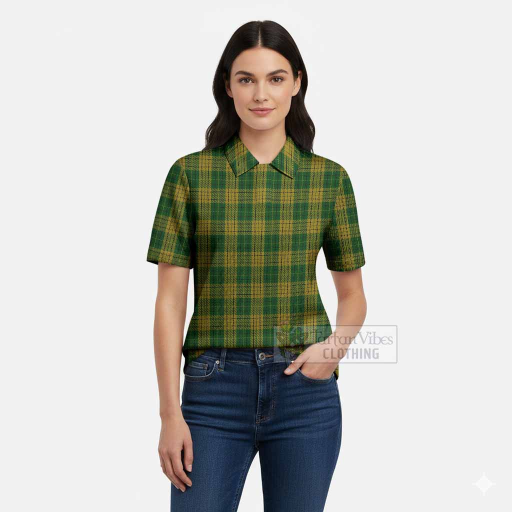 Meredith of Wales Tartan Women’s Polo Sweater Top