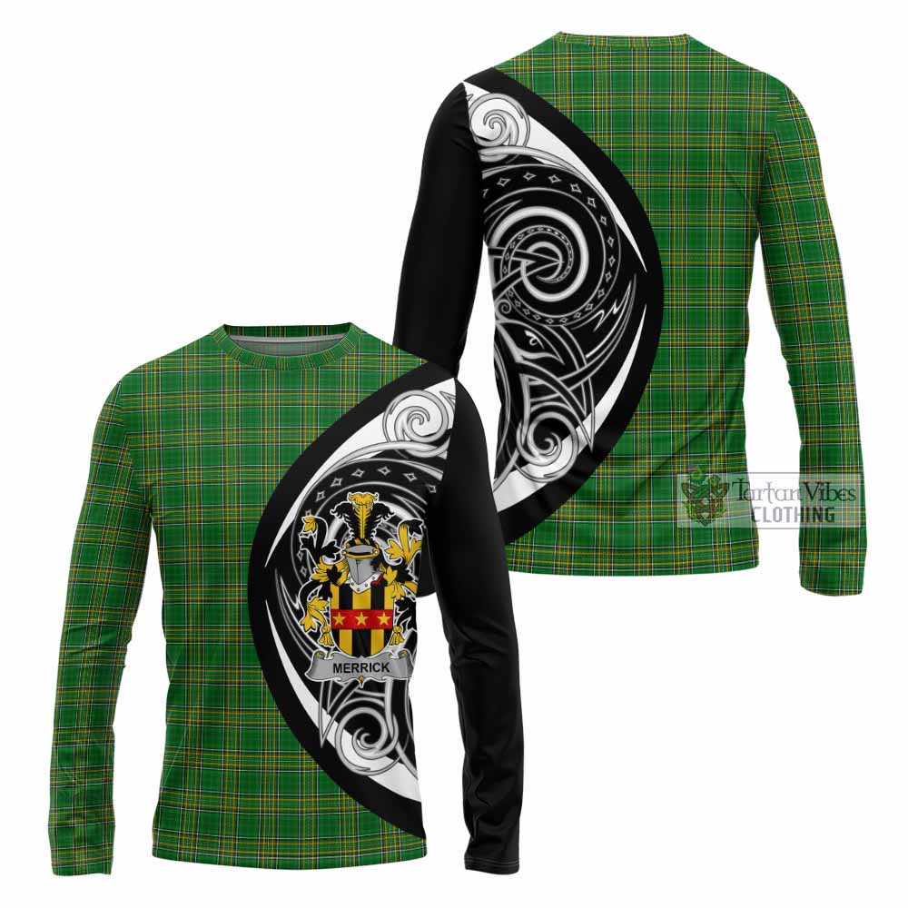 Merrick Irish Clan Long Sleeve T-Shirt Celtic Circle Style - Tartan Vibes Clothing