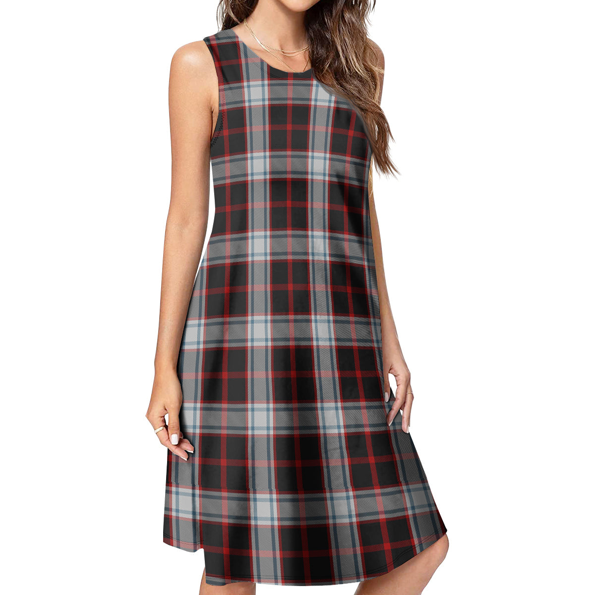 Merrilees Tartan Womens Casual Dresses 4XL - Tartan Vibes Clothing