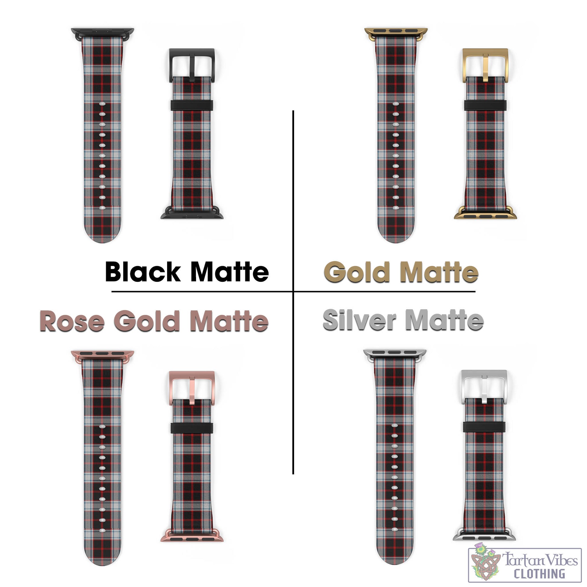 Merrilees Tartan Watch Band 42 - 45 mm - Tartan Vibes Clothing