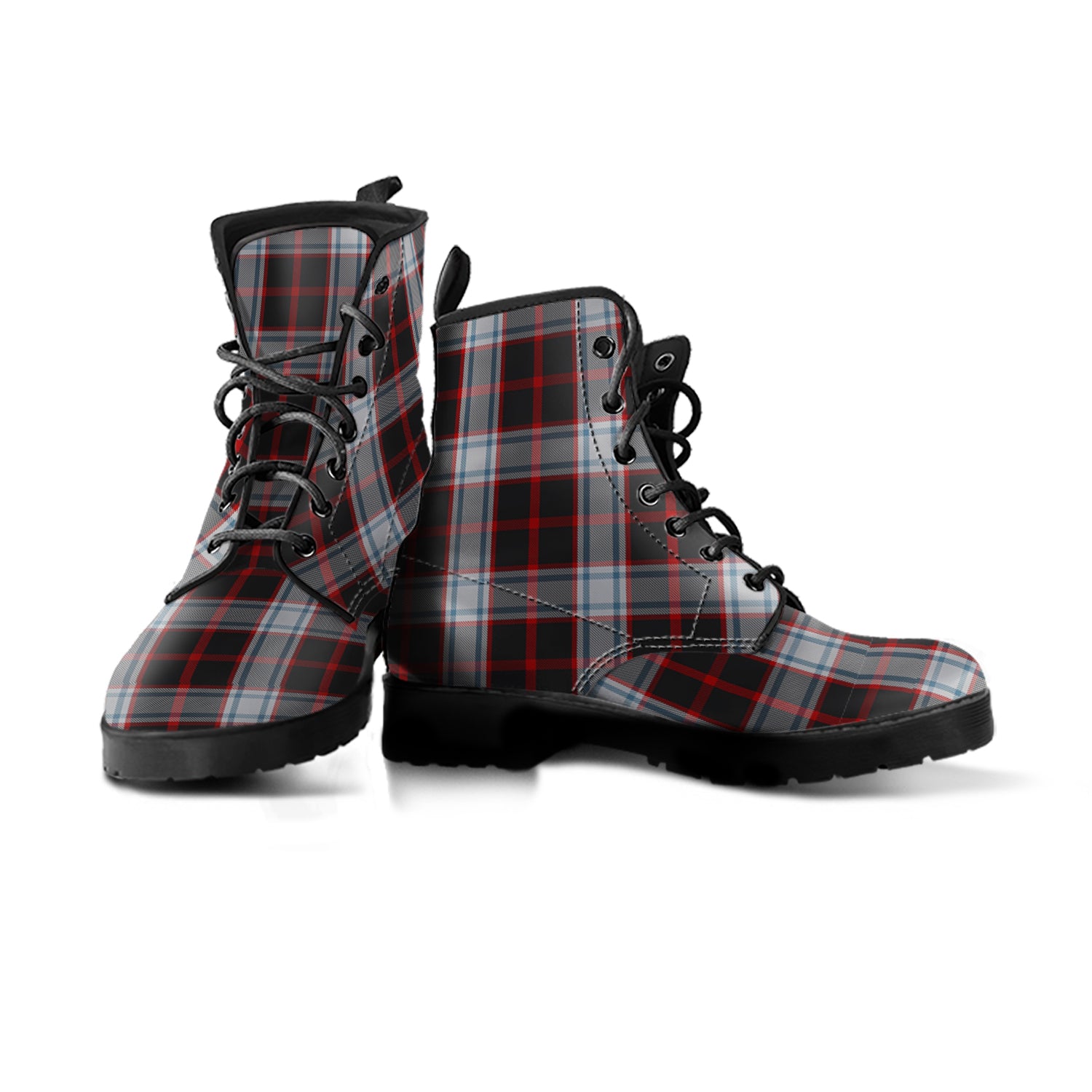 Merrilees Tartan Leather Boots Men' Boots - Tartan Vibes Clothing