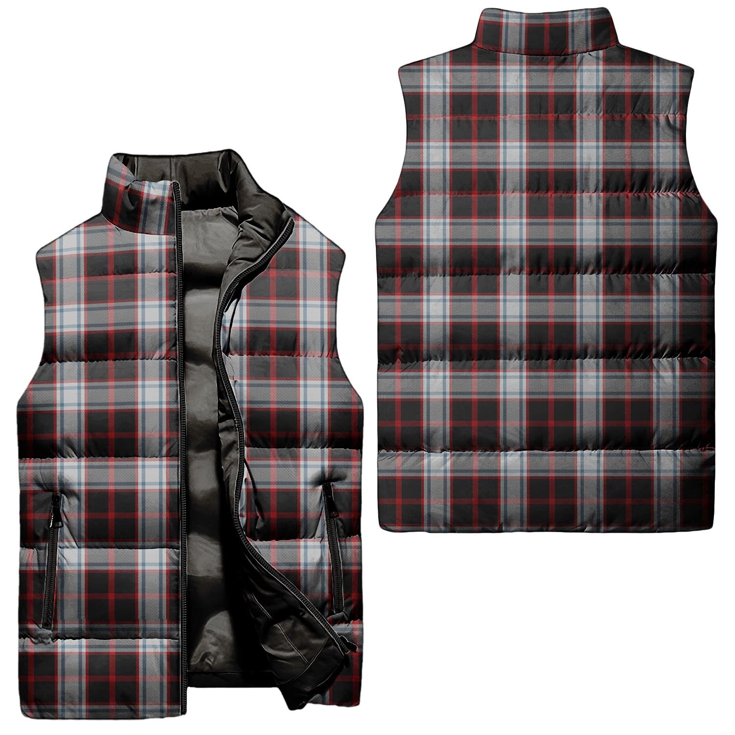 Merrilees Tartan Sleeveless Puffer Jacket Unisex - Tartan Vibes Clothing