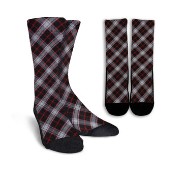 Merrilees Tartan Crew Socks Cross Style Crew Socks - Tartan Vibes Clothing