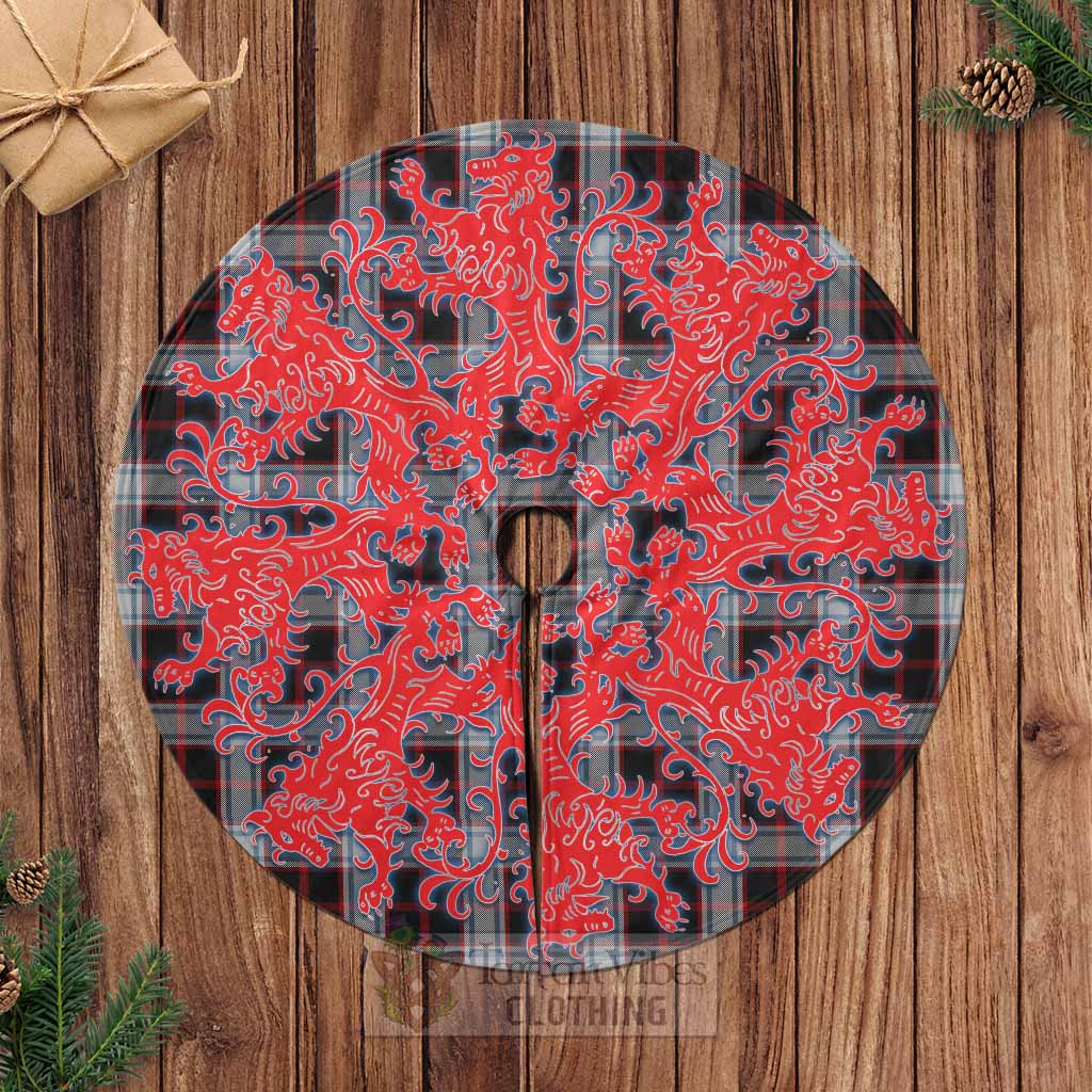 Merrilees Tartan Christmas Tree Skirt Lion Rampant Style Casual Tree Skirts - Tartan Vibes Clothing
