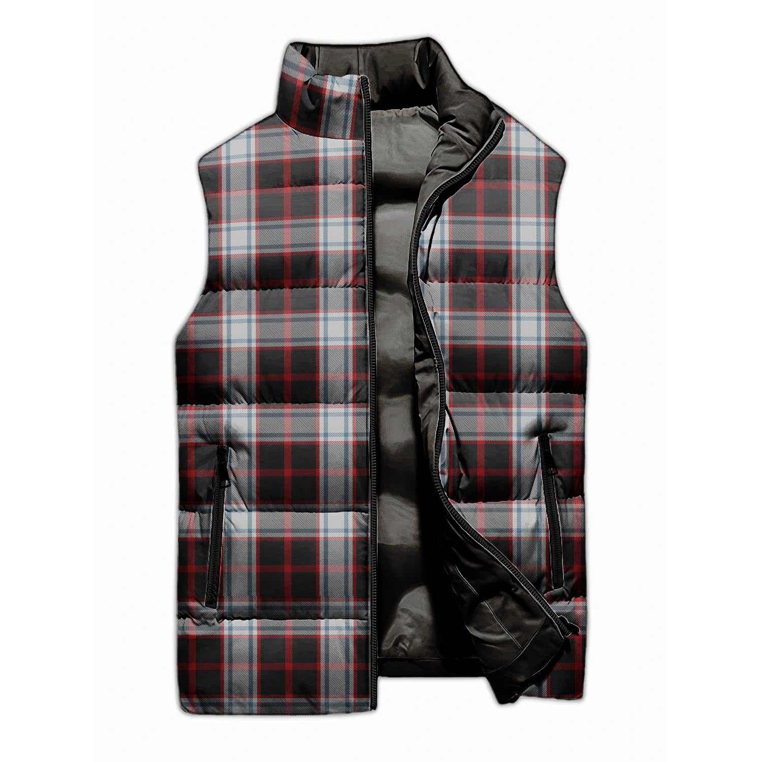 Merrilees Tartan Sleeveless Puffer Jacket Unisex M - Tartan Vibes Clothing