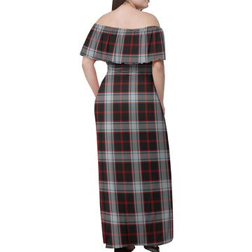 Merrilees Tartan Off Shoulder Long Dress - Tartan Vibes Clothing