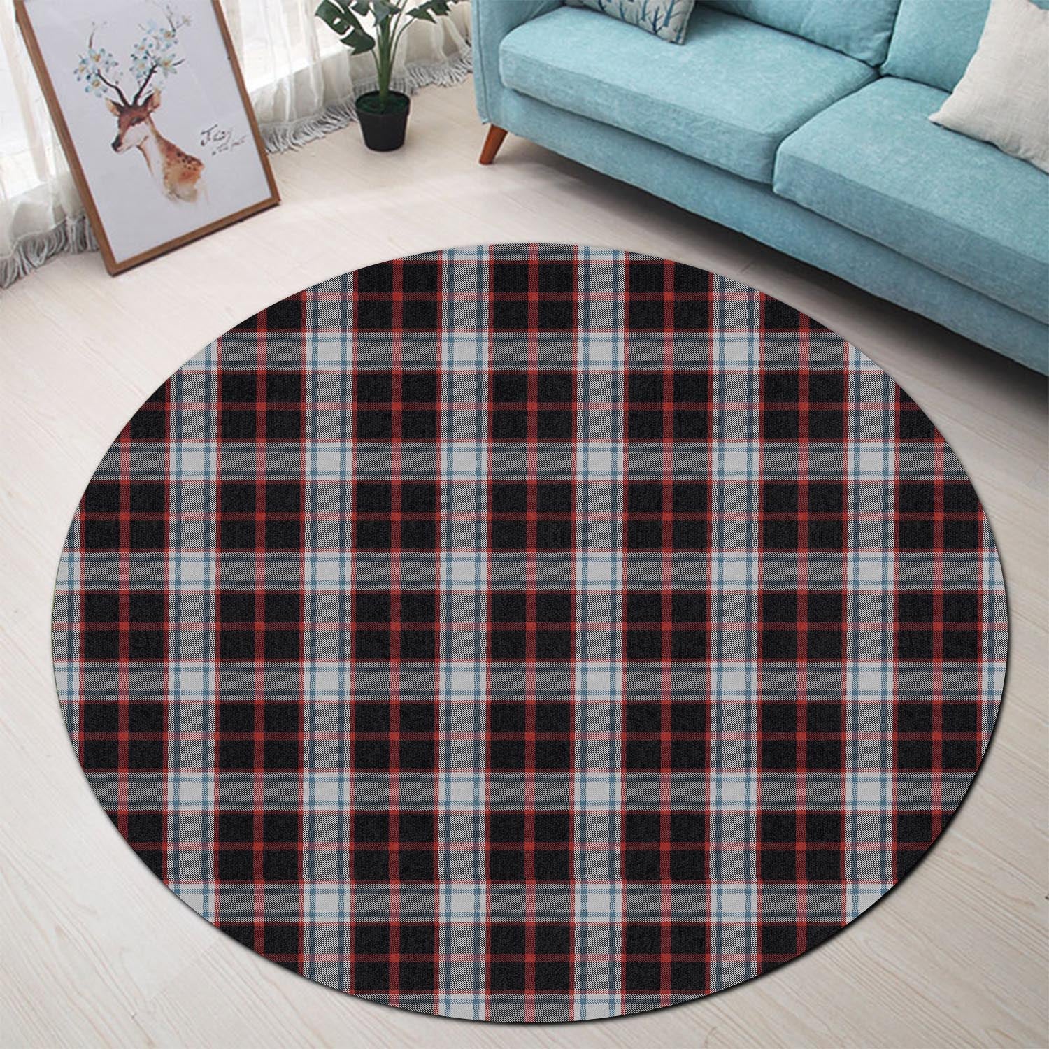 Merrilees Tartan Round Rug - Tartan Vibes Clothing