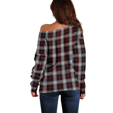 Merrilees Tartan Off Shoulder Women Sweater - Tartan Vibes Clothing