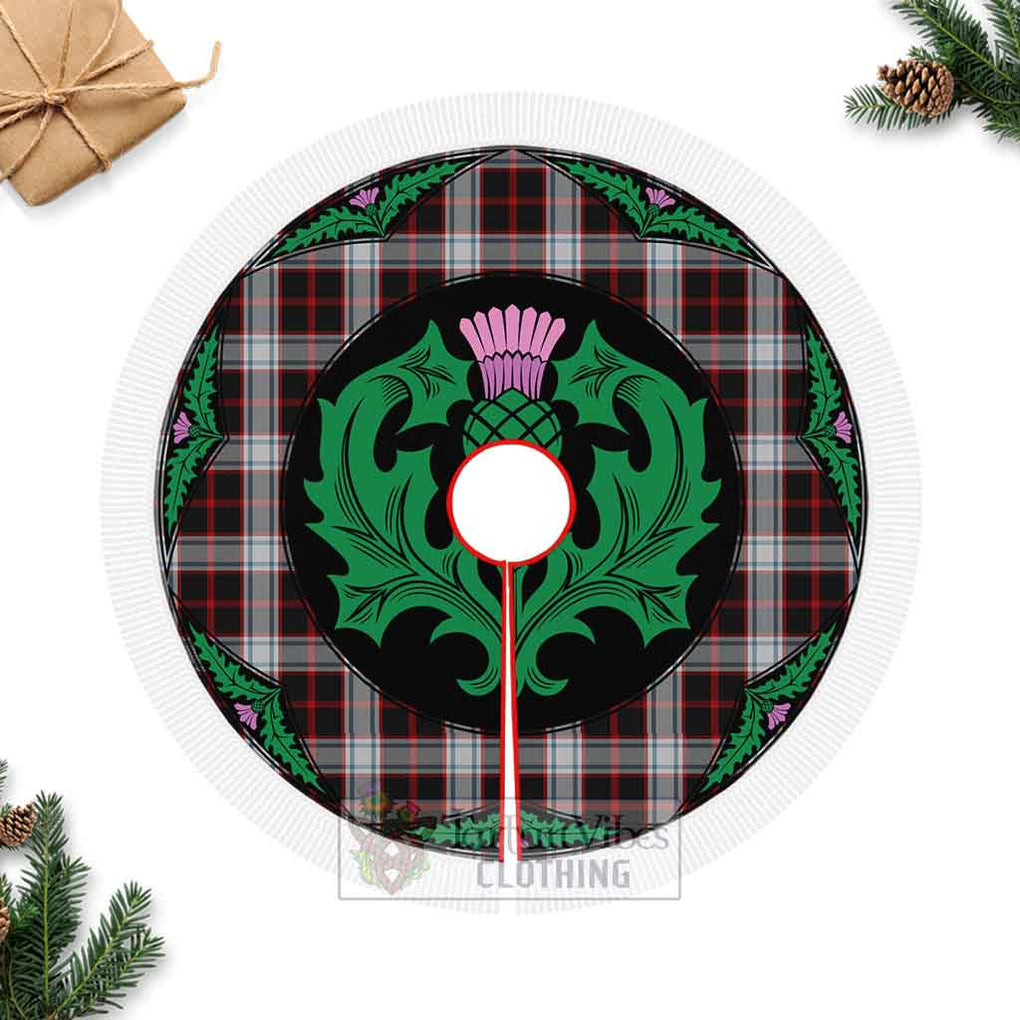 Merrilees Tartan Christmas Tree Skirt Scottish Thistle Style Fringed Tree Skirts - Tartan Vibes Clothing