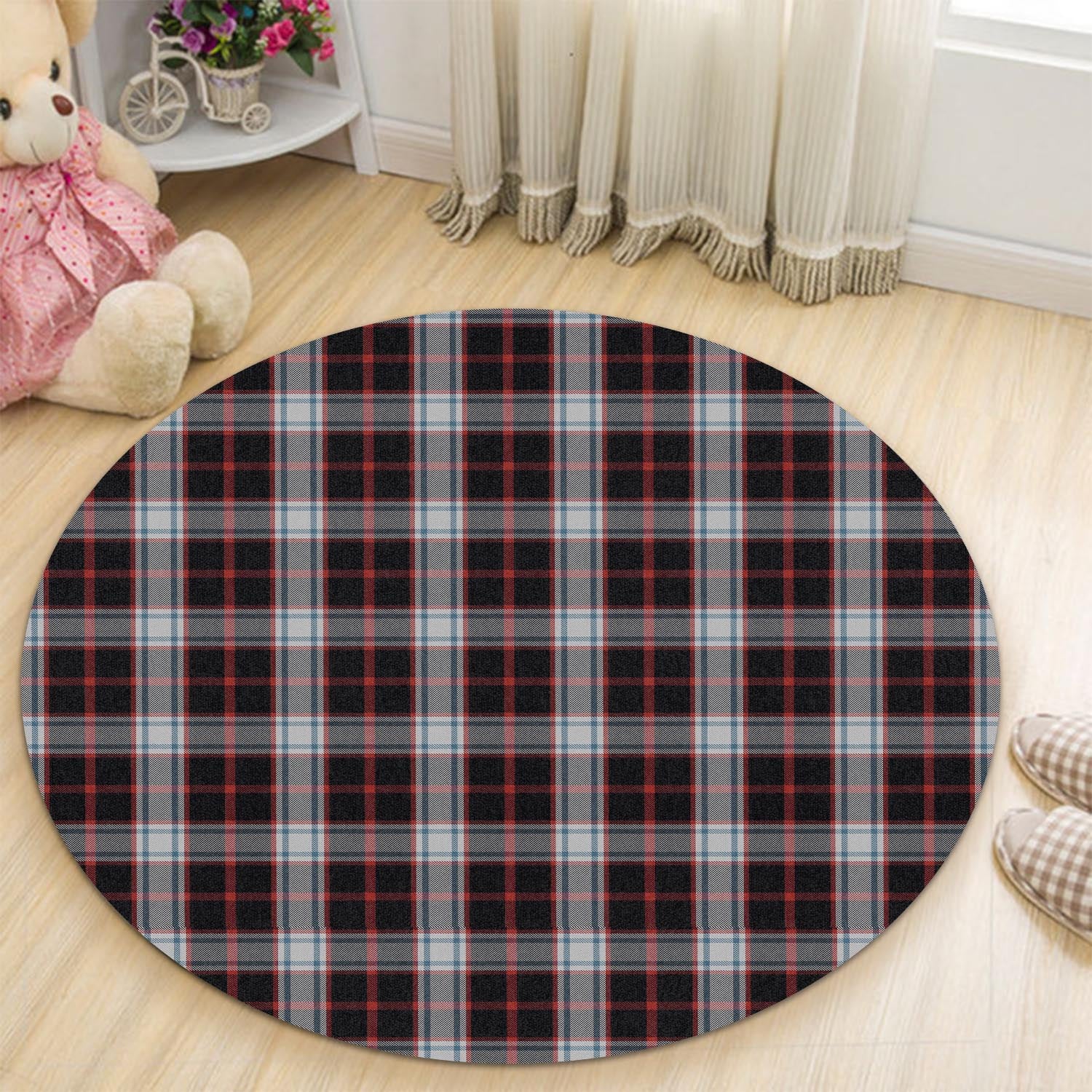 Merrilees Tartan Round Rug - Tartan Vibes Clothing