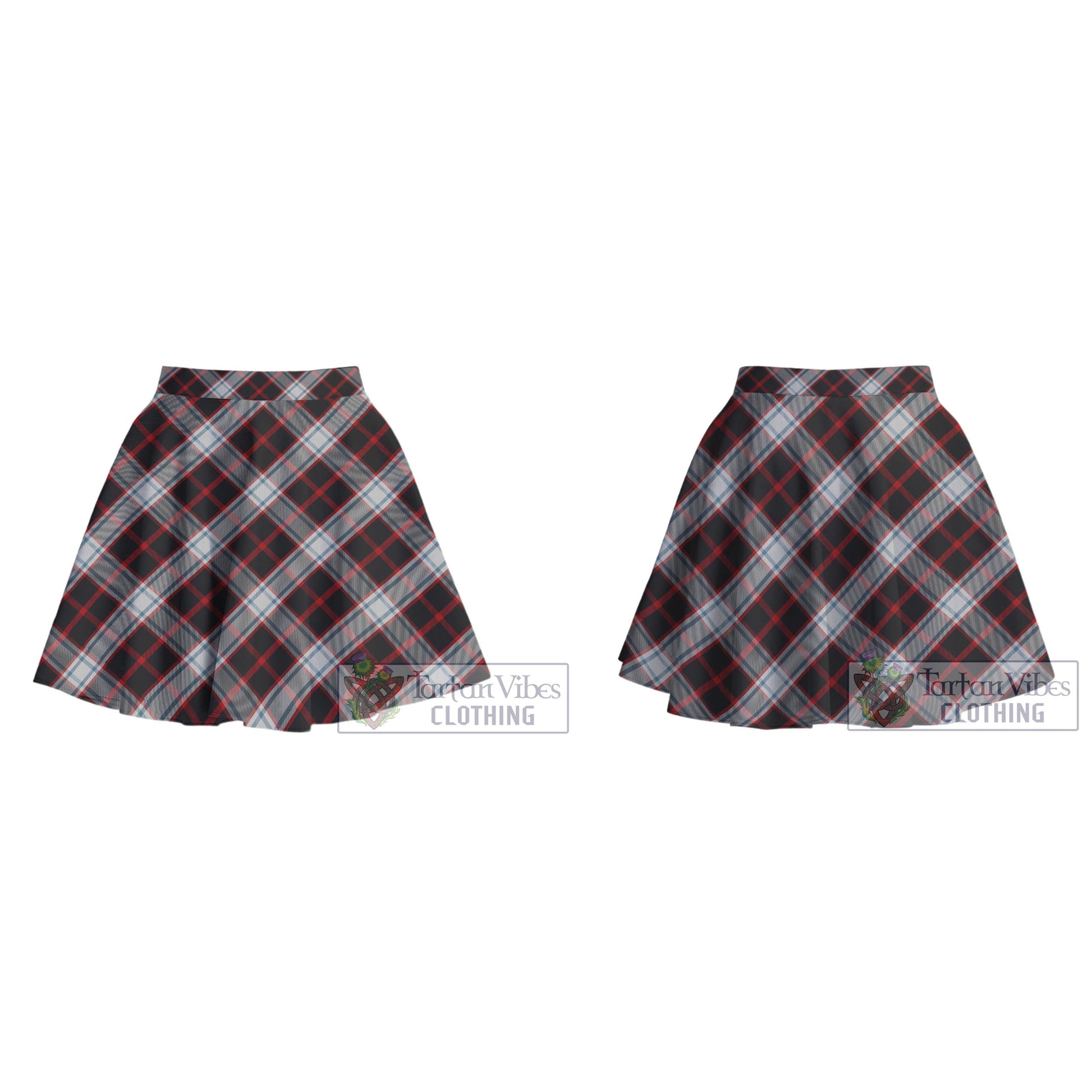 Merrilees Tartan Women's Plated Mini Skirt Cross Style - Tartan Vibes Clothing
