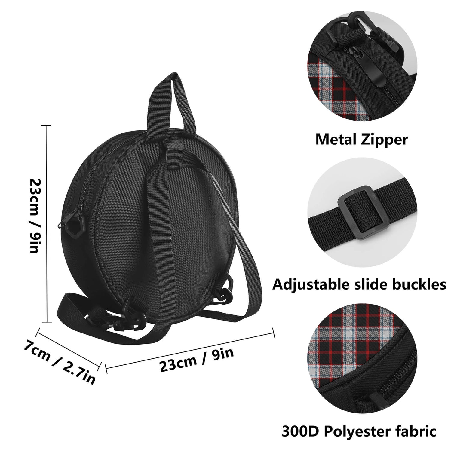 Merrilees Tartan Round Satchel Bags - Tartan Vibes Clothing
