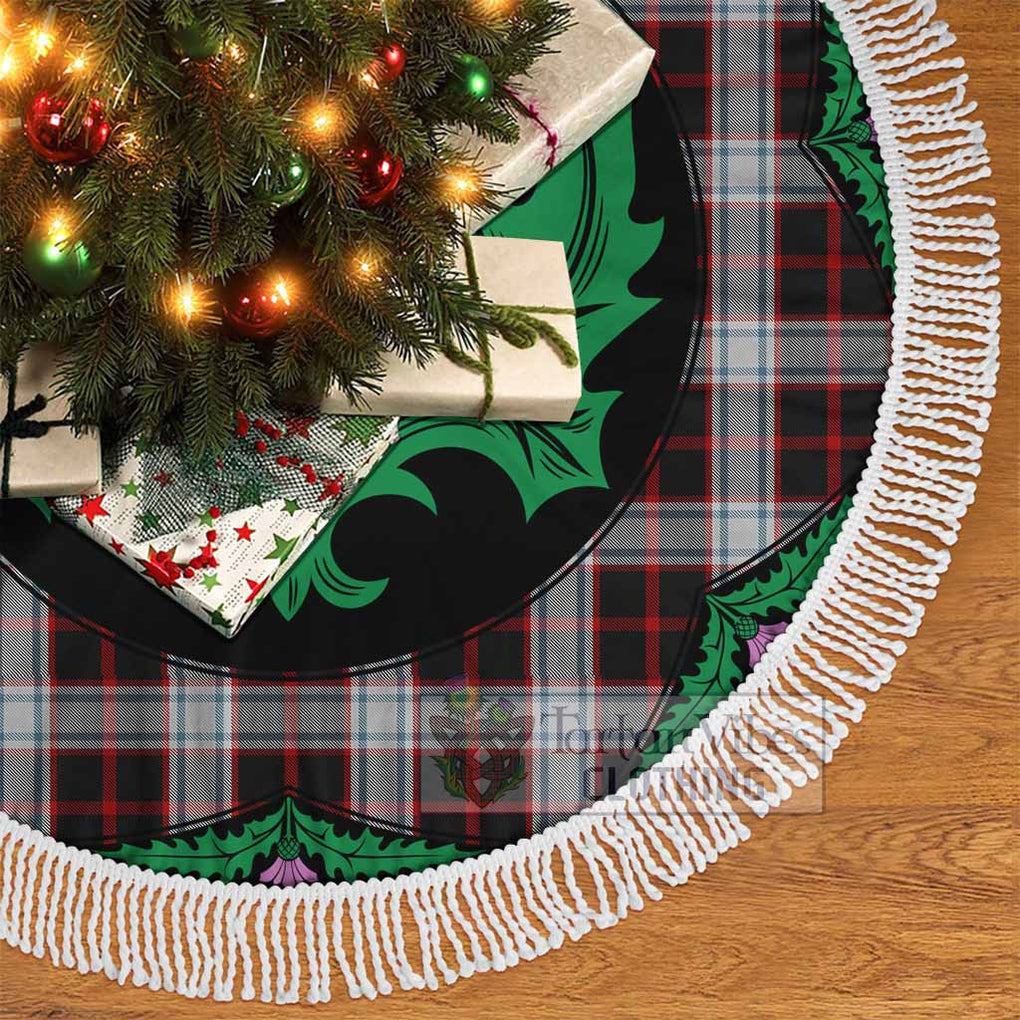 Merrilees Tartan Christmas Tree Skirt Scottish Thistle Style - Tartan Vibes Clothing