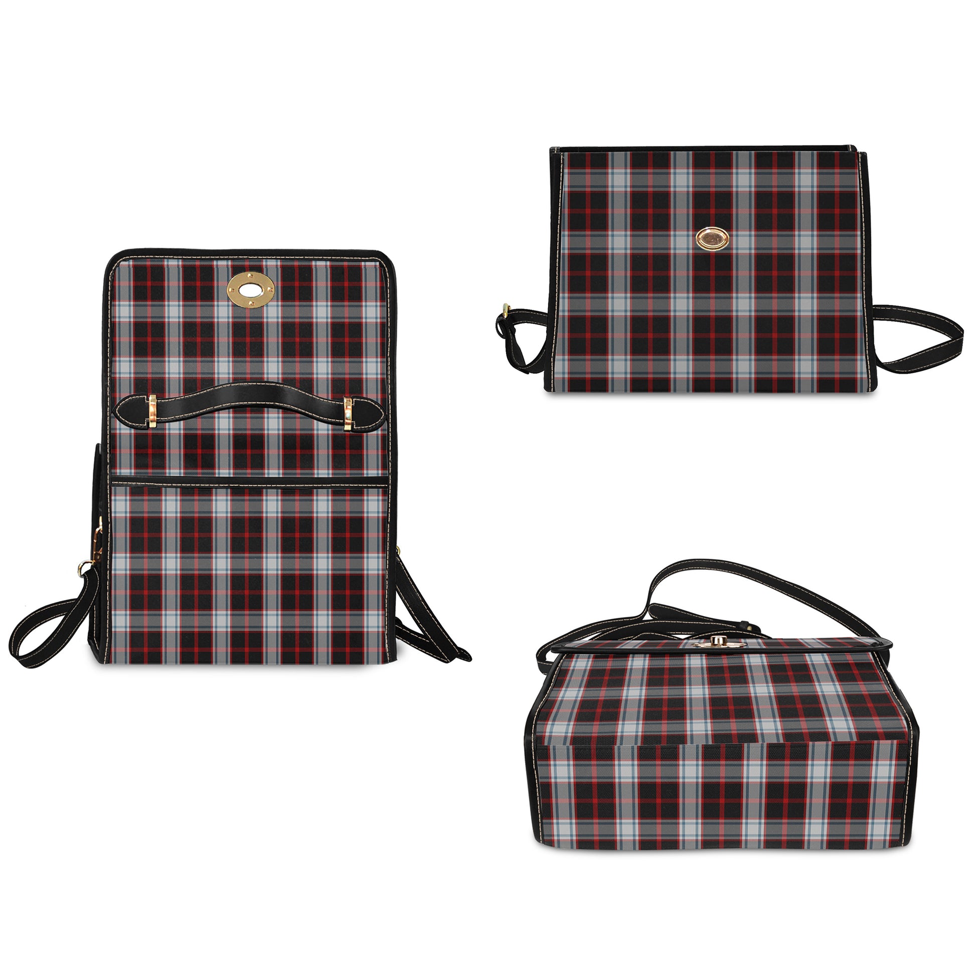 merrilees-tartan-leather-strap-waterproof-canvas-bag