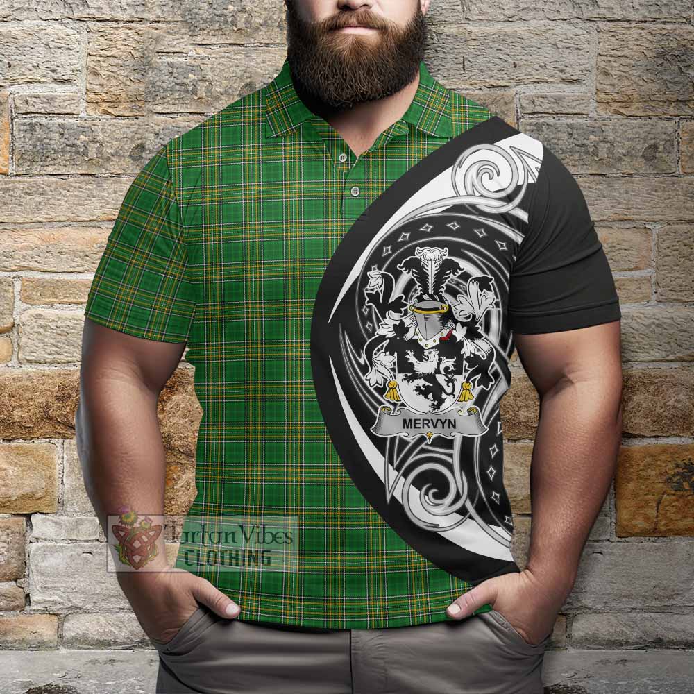 Mervyn Irish Clan Polo Shirt Celtic Circle Style - Tartan Vibes Clothing
