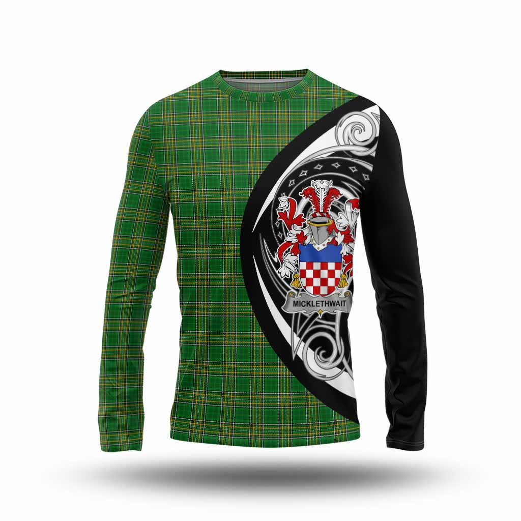 Micklethwait Irish Clan Long Sleeve T-Shirt Celtic Circle Style Unisex - Tartan Vibes Clothing