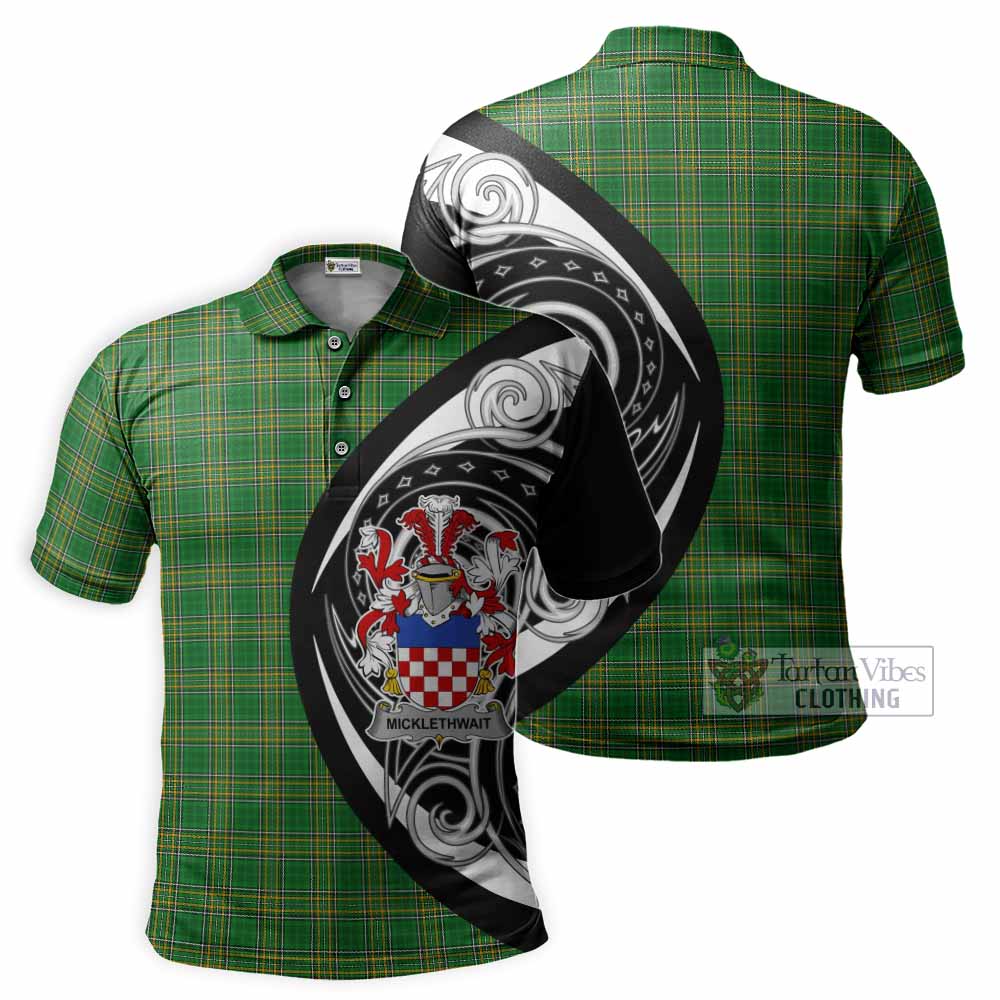 Micklethwait Irish Clan Polo Shirt Celtic Circle Style - Tartan Vibes Clothing