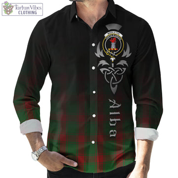 Middleton Tartan Long Sleeve Button Up Featuring Alba Gu Brath Family Crest Celtic Inspired Men's Shirt - Tartan Vibes Clothing