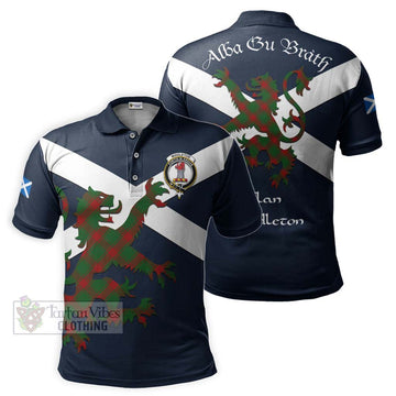 Middleton Tartan Lion Rampant Polo Shirt Proudly Display Your Heritage with Alba Gu Brath and Clan Name Kid - Tartan Vibes Clothing