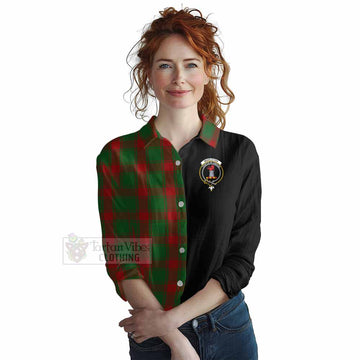 Middleton Tartan Women's Casual Shirt with Family Crest and Half Of Me Style Female - Tartan Vibes Clothing