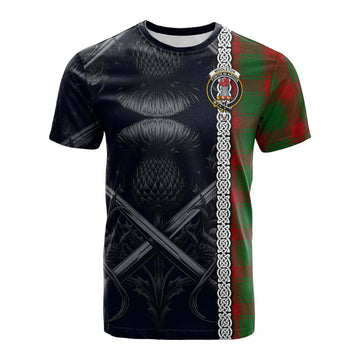 Tartan Vibes Clothing Middleton Tartan Cotton T-shirt with Family Crest Cross Sword Thistle Celtic Vibes