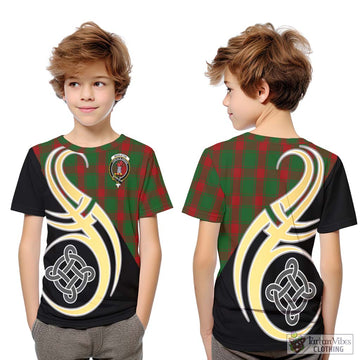 Middleton Tartan Kid T-Shirt with Family Crest and Celtic Symbol Style Youth XL Size14 - Tartan Vibes Clothing