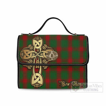 Tartan Vibes Clothing Middleton Tartan Waterproof Canvas Bag Golden Thistle Celtic Cross Style
