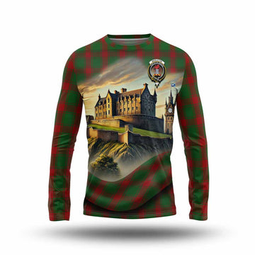 Middleton Tartan Family Crest Long Sleeve T-Shirt with Scottish Ancient Castle Style Unisex - Tartan Vibes Clothing