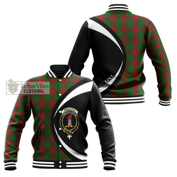 Middleton Tartan Baseball Jacket with Family Crest Circle Style Unisex - Tartan Vibes Clothing