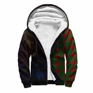 Tartan Vibes Clothing Middleton Tartan Family Crest Sherpa Hoodie Alba Gu Brath Be Brave Lion Ancient Style