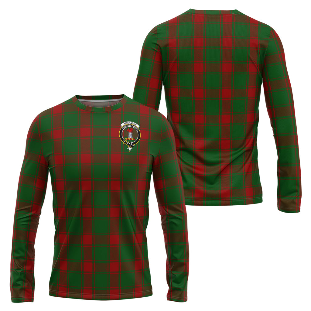 Middleton Tartan Long Sleeve T-Shirt with Family Crest Unisex - Tartan Vibes Clothing