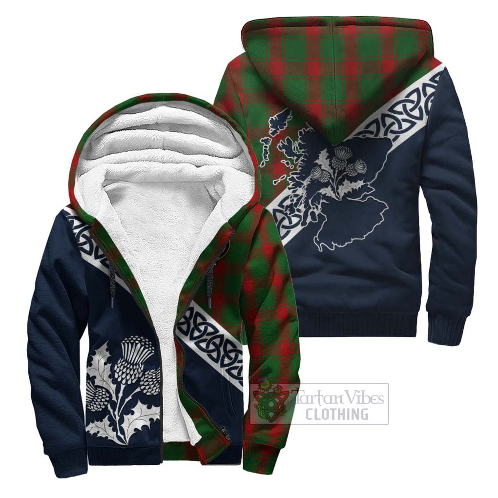 Middleton Tartan Sherpa Hoodie Featuring Thistle and Scotland Map Unisex - Tartan Vibes Clothing