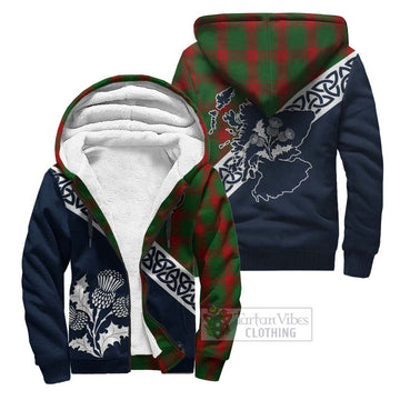 Middleton Tartan Sherpa Hoodie Featuring Thistle and Scotland Map Unisex - Tartan Vibes Clothing
