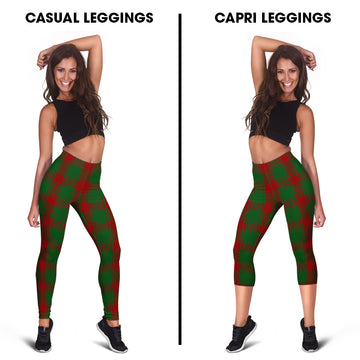 Middleton Tartan Womens Leggings Capri Leggings - Tartan Vibes Clothing