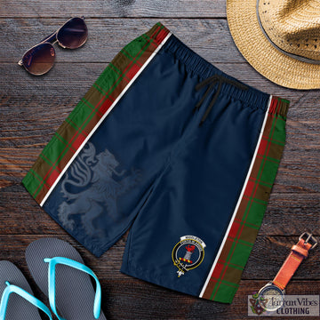 Middleton Tartan Men's Shorts with Family Crest and Lion Rampant Vibes Sport Style