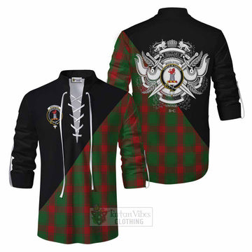 Middleton Tartan Ghillie Kilt Shirt with Family Crest and Military Logo Style Men - Tartan Vibes Clothing