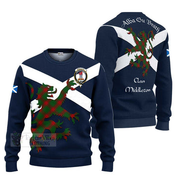 Middleton Tartan Lion Rampant Ugly Sweater Proudly Display Your Heritage with Alba Gu Brath and Clan Name Unisex - Tartan Vibes Clothing