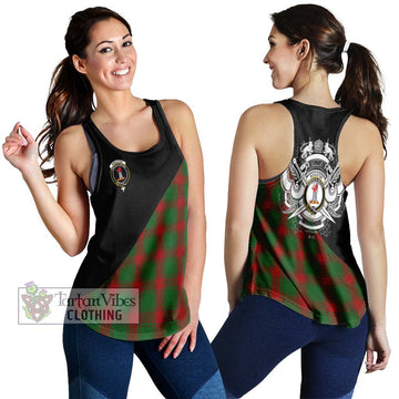 Middleton Tartan Women's Racerback Tanks with Family Crest and Military Logo Style 4XL - Tartan Vibes Clothing